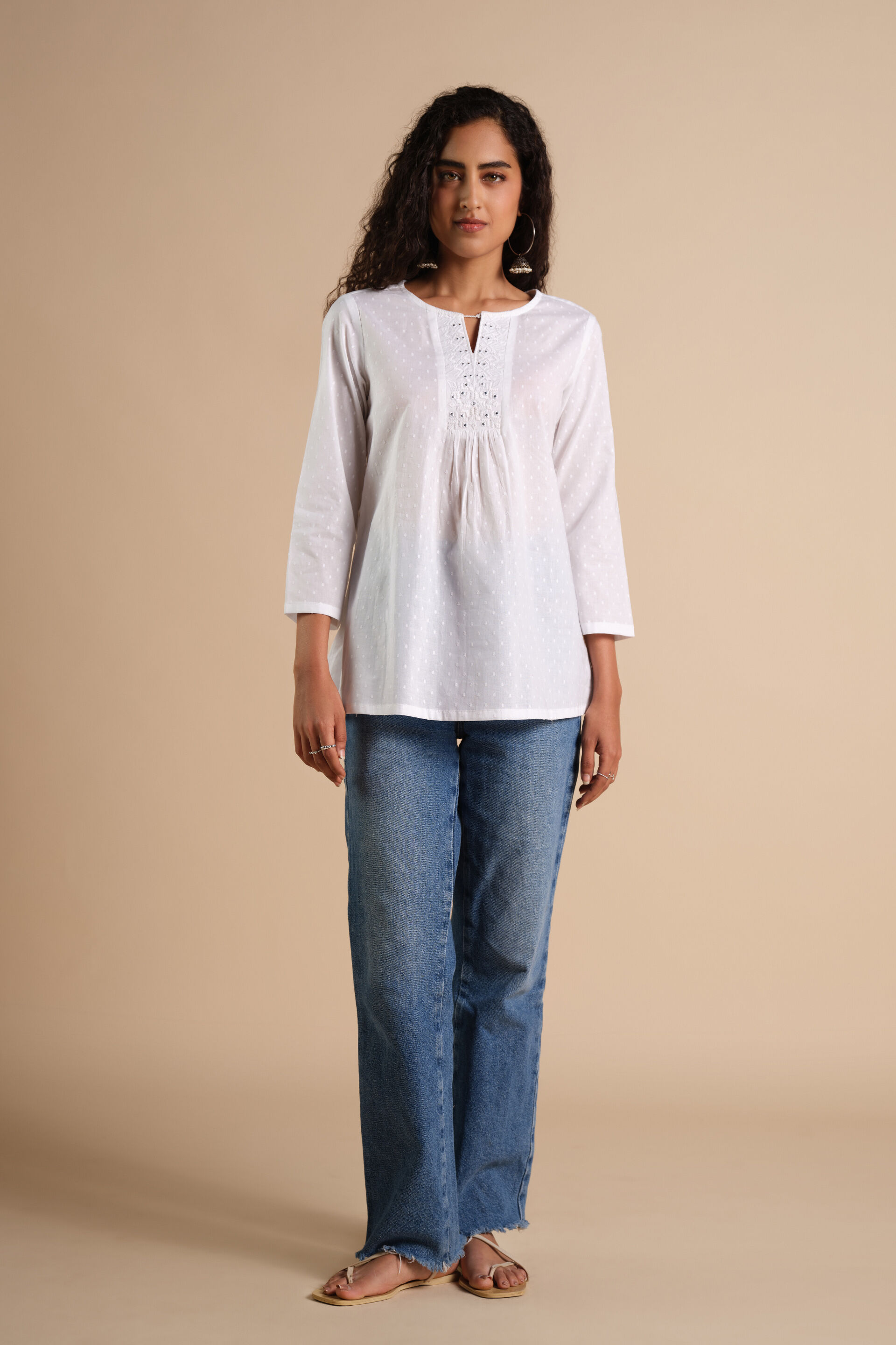 Summer Sukoon Top, White, image 2